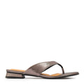 Sandalia mule yasmin plateado oscuro