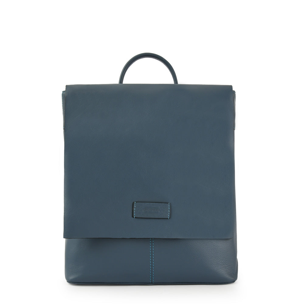 Mochila parana cuero celeste