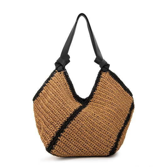 Bolso playa pirita grande beige oscuro