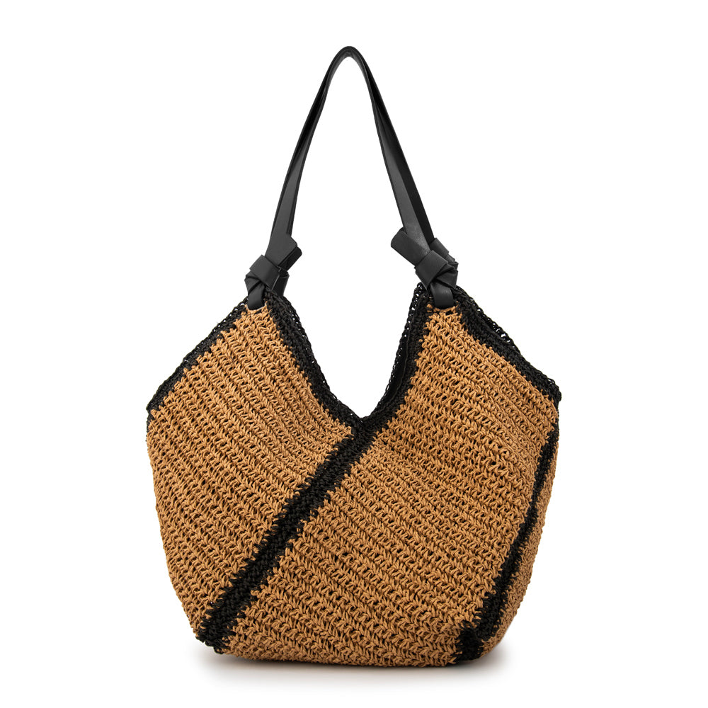 Bolso playa pirita grande beige oscuro