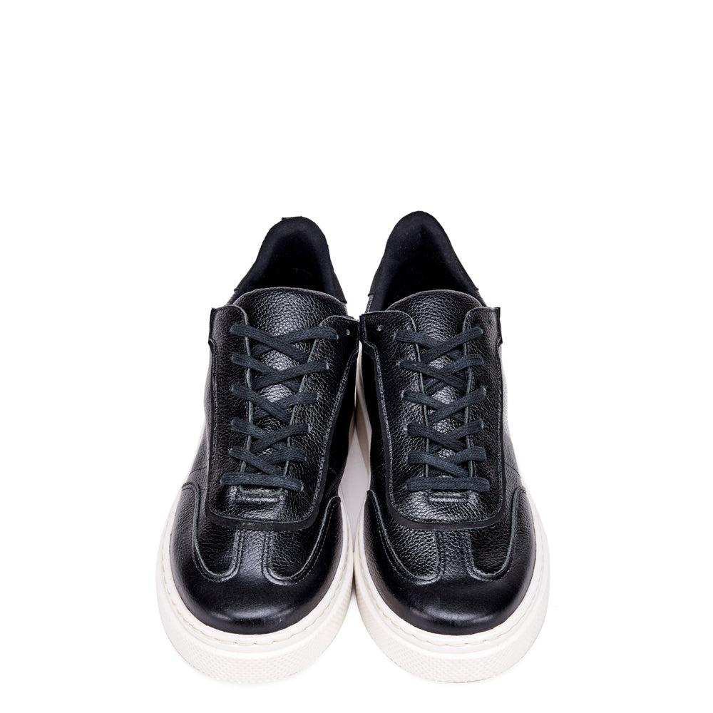Zapatilla rosemarie cuero negro