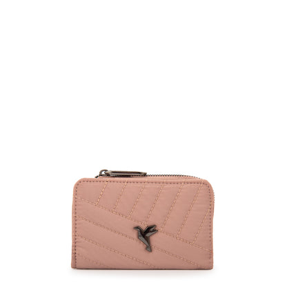 Tarjetero con ventana sarina pequeña rosa viejo