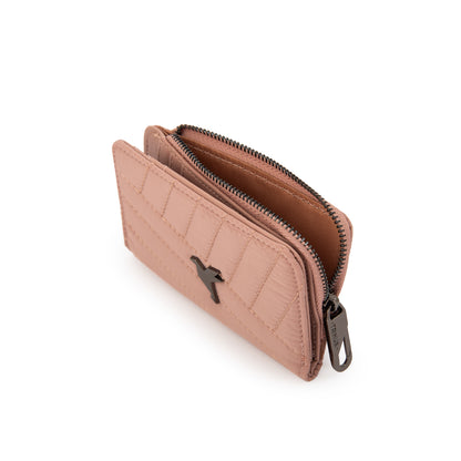 Tarjetero con ventana sarina pequeña rosa viejo