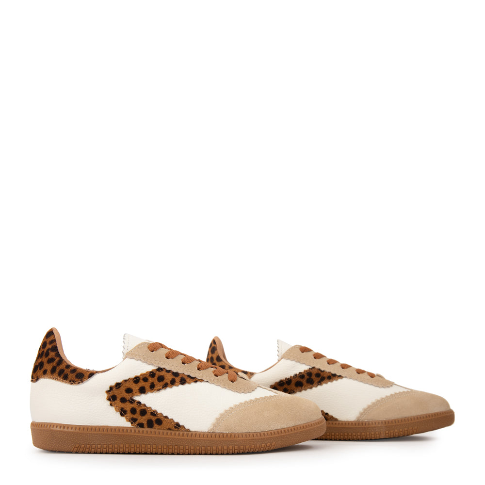 Zapatilla susana cuero blanco