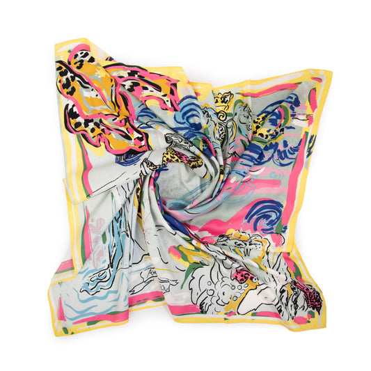 Pañuelo mediana voyage blanco crudo