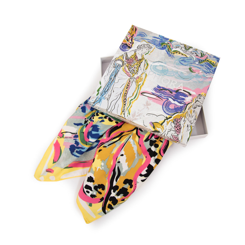 Pañuelo mediana voyage blanco crudo