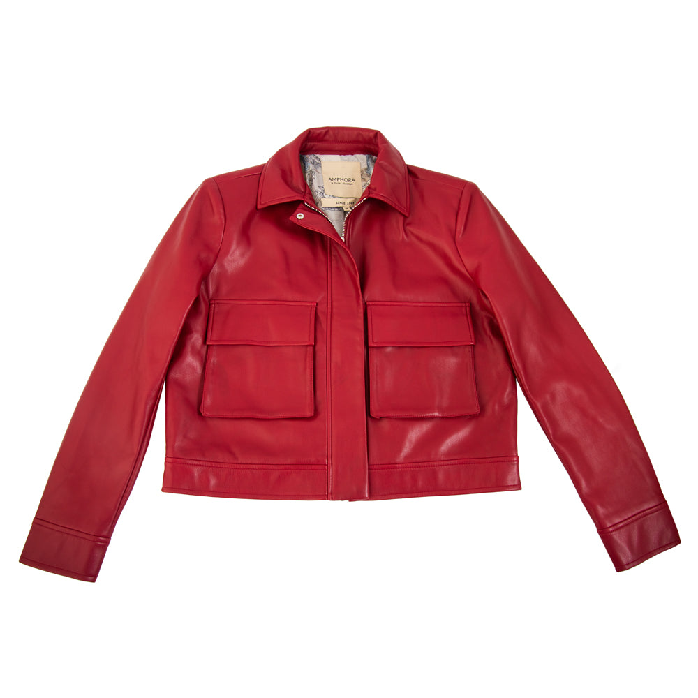Chaqueta zoe rojo oscuro